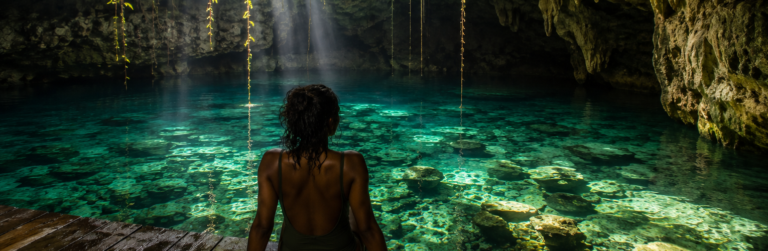Two Cenotes and a Table in the Yucatán